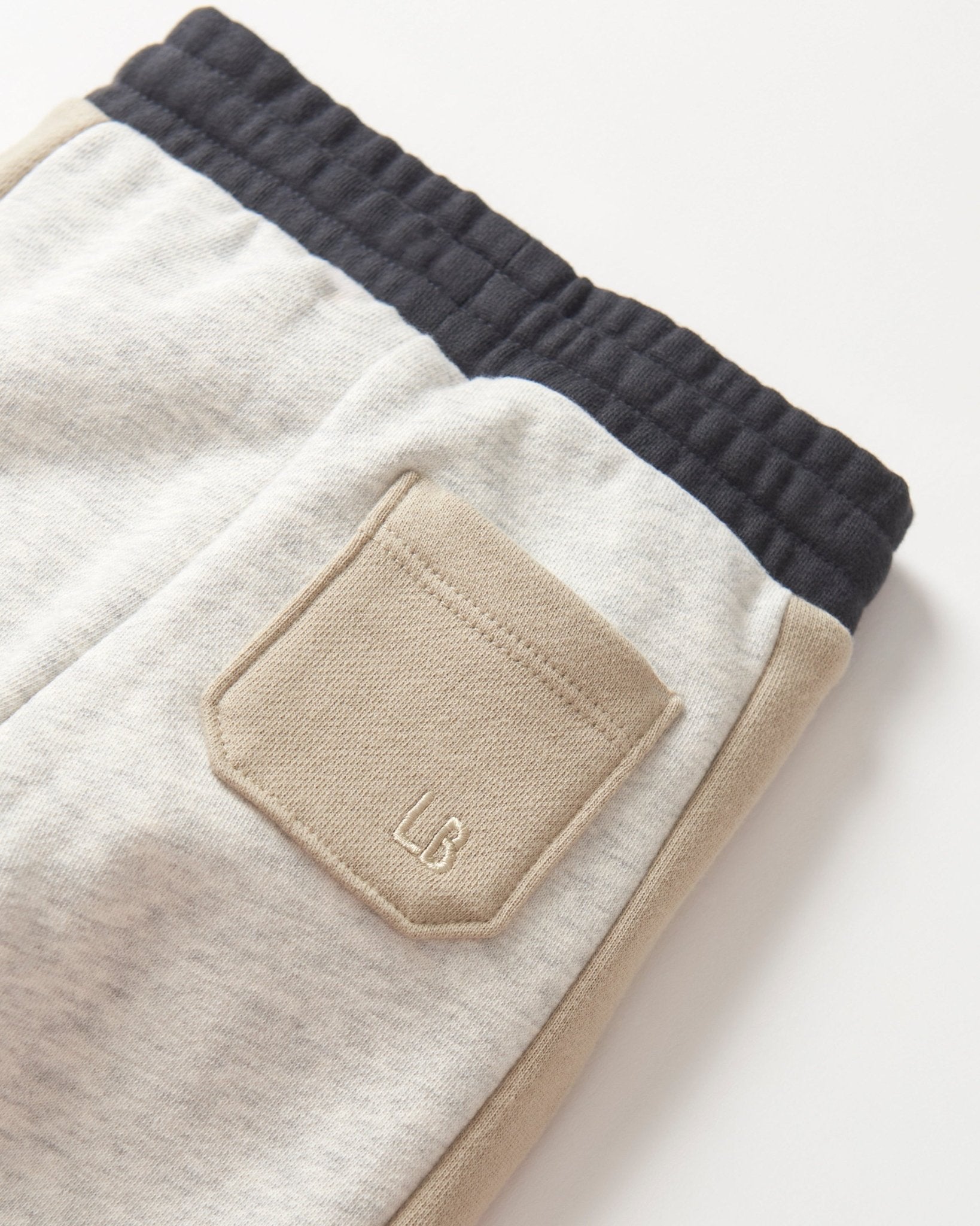 Side Stripe Jogger - Stone Grey - Little Bipsy