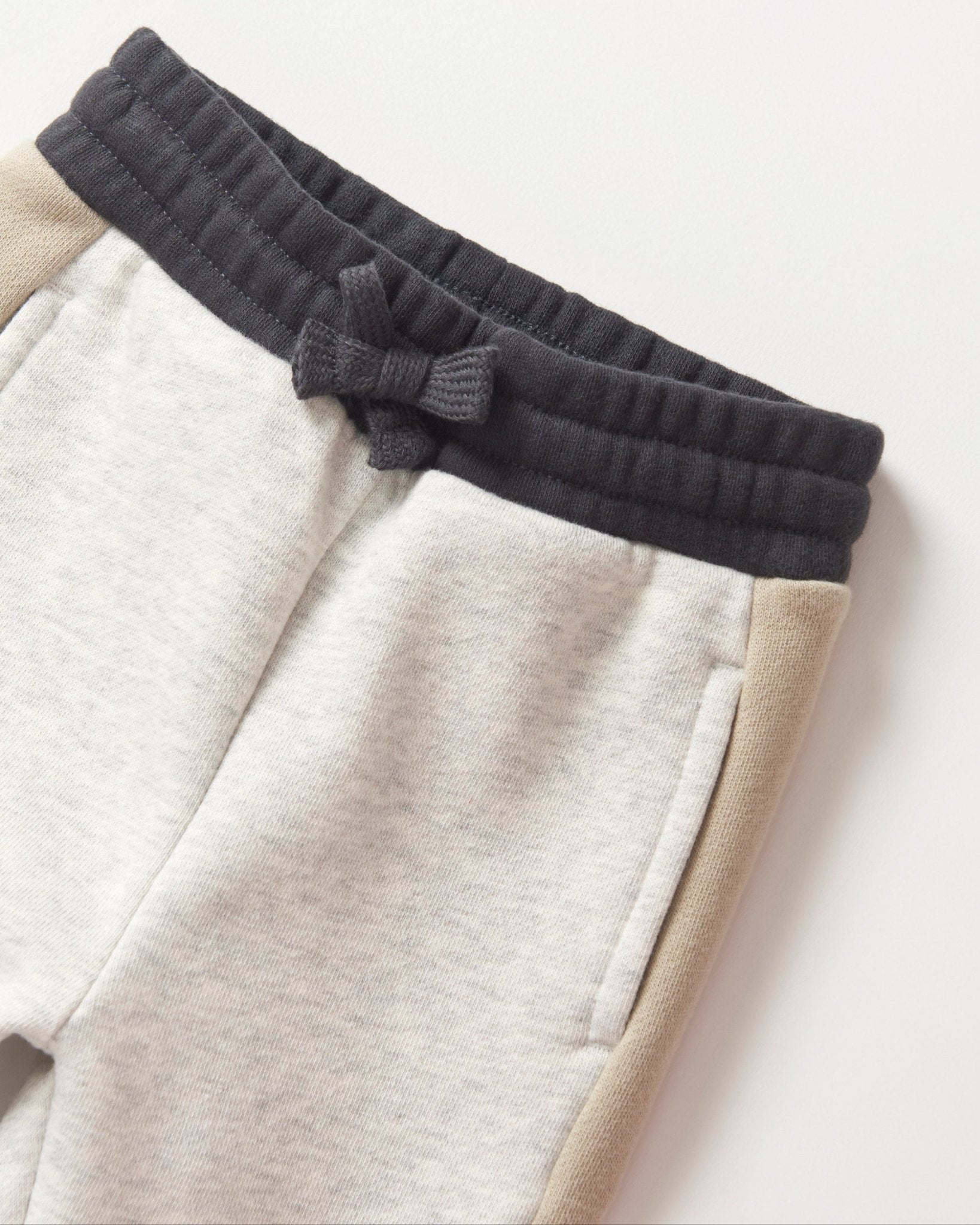 Side Stripe Jogger - Stone Grey - Little Bipsy