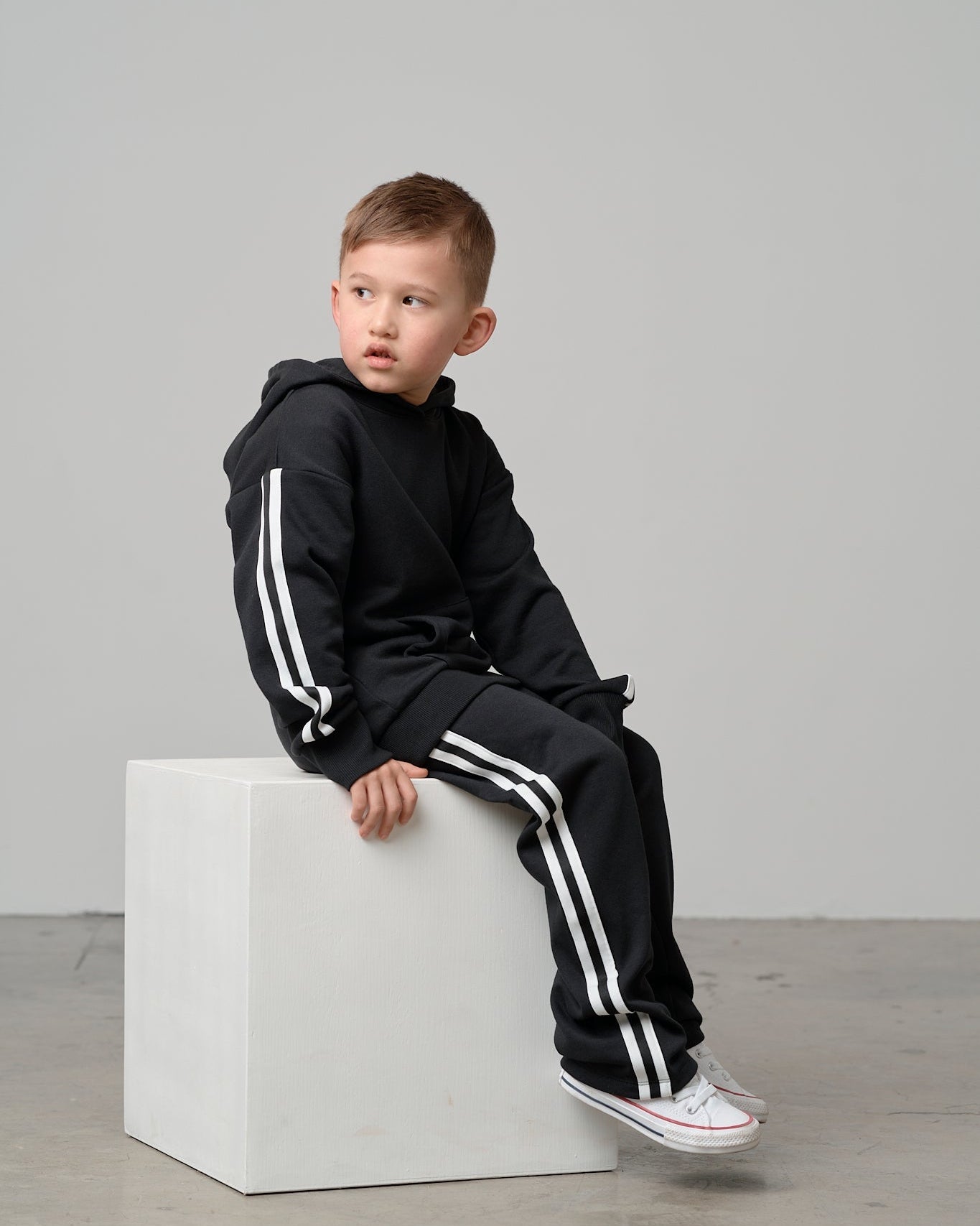 Side Trim Pant - Black - Little Bipsy