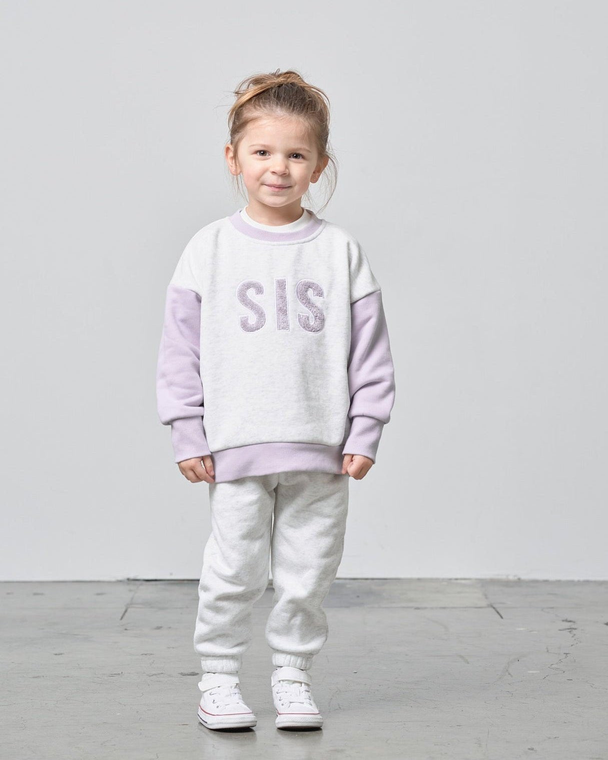 Sis Elevated Crewneck - Lilac - Little Bipsy