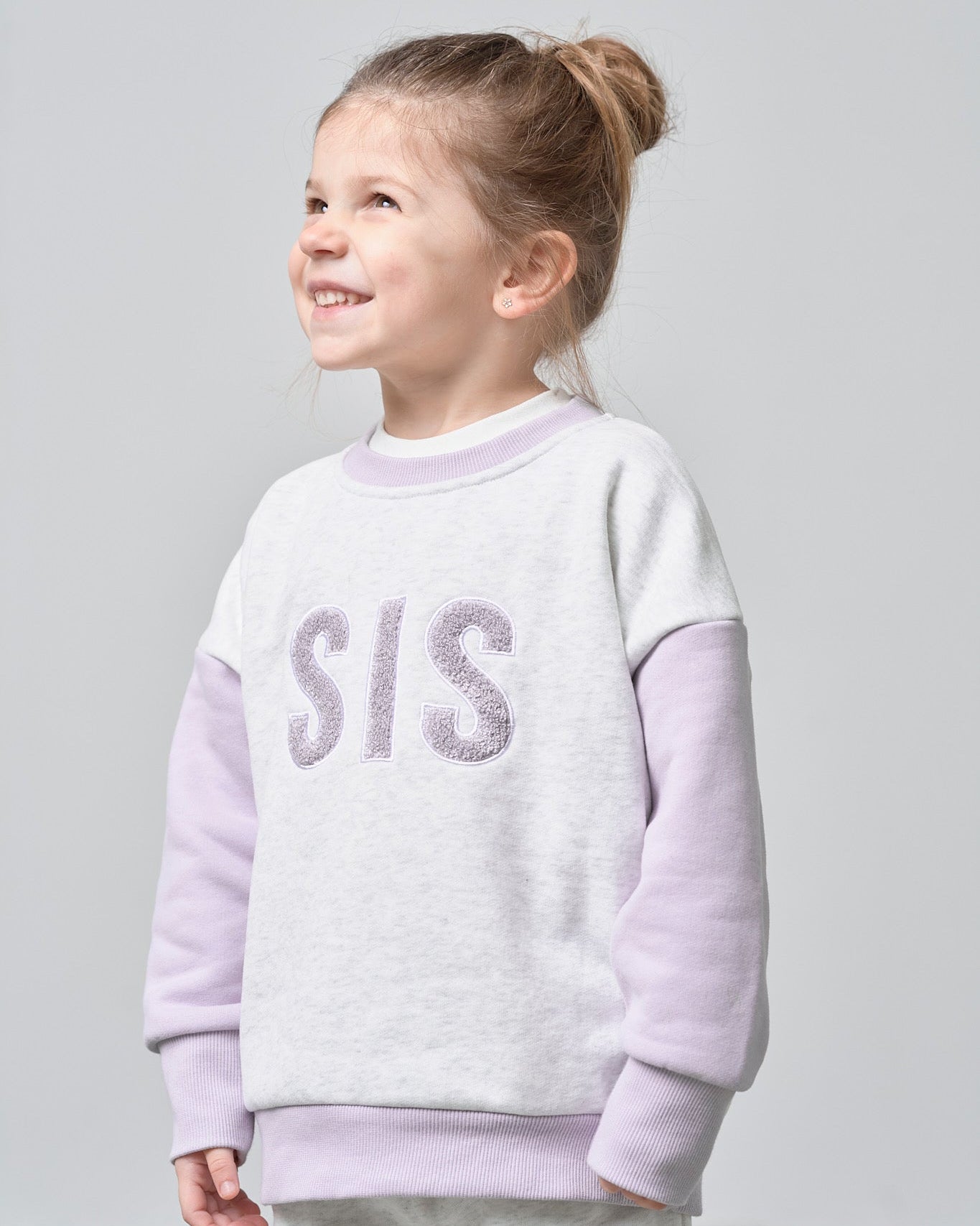 Sis Elevated Crewneck - Lilac - Little Bipsy