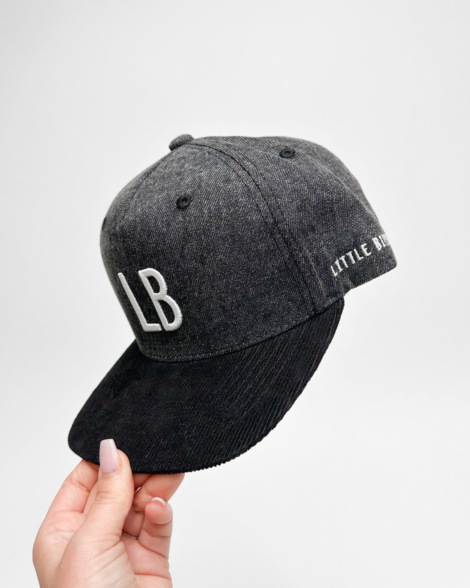 Snapback Hat - Dark Grey - Little Bipsy