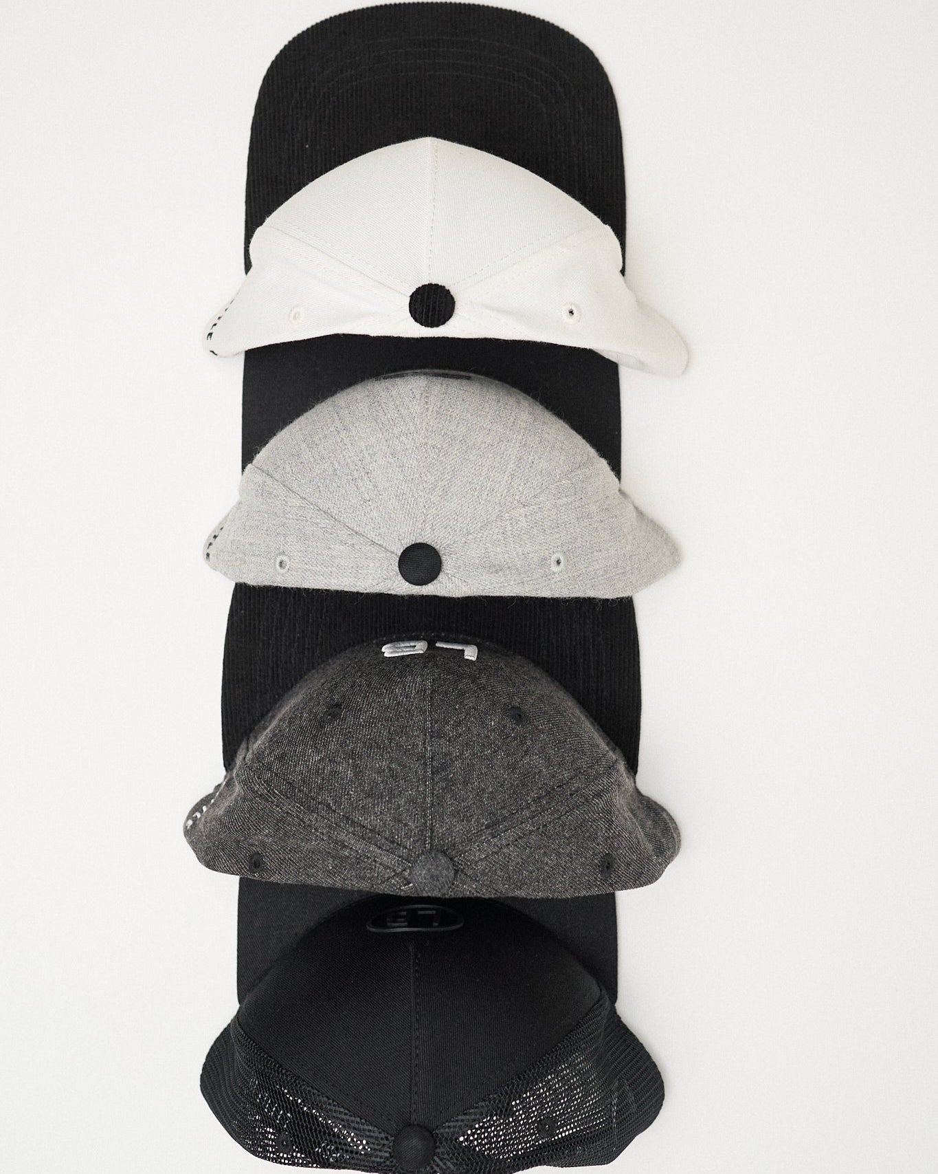 Snapback Hat - Light Grey - Little Bipsy