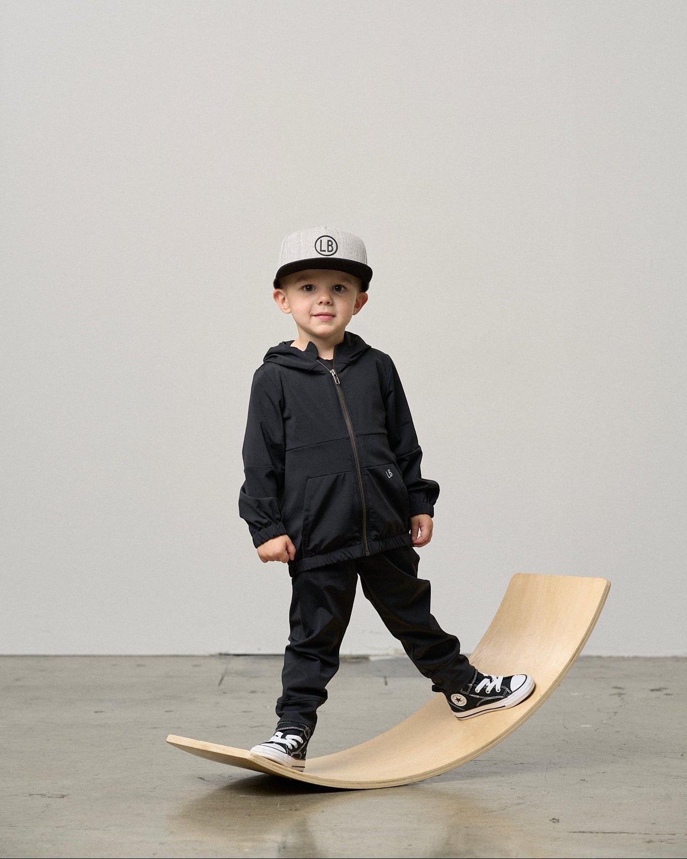 Snapback Hat - Light Grey - Little Bipsy