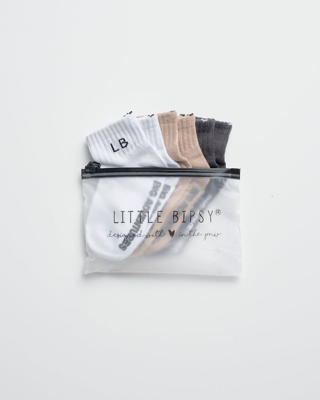 Sock 3 - Pack - Iron Mix - Little Bipsy