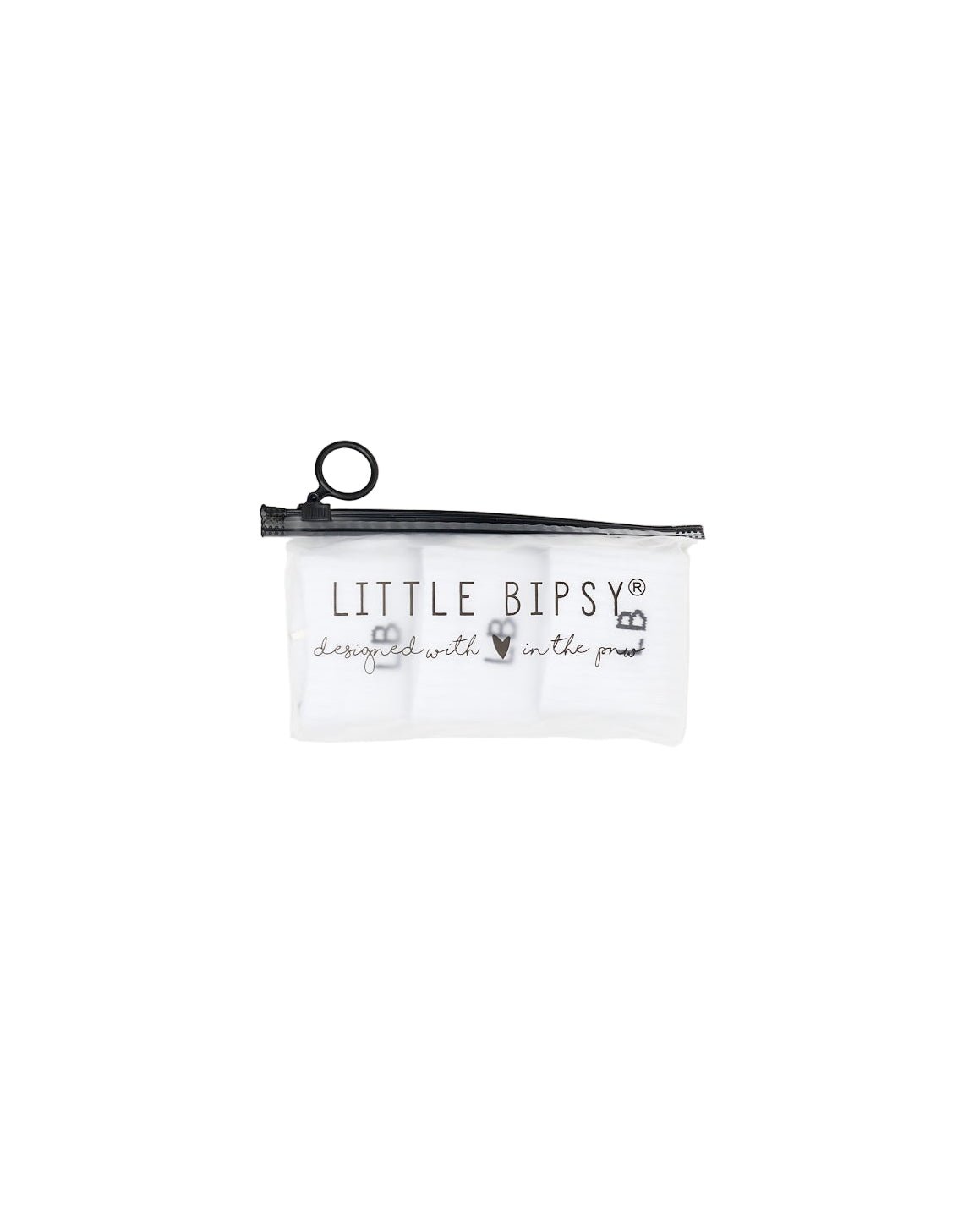 Sock 3 - Pack - White - Little Bipsy