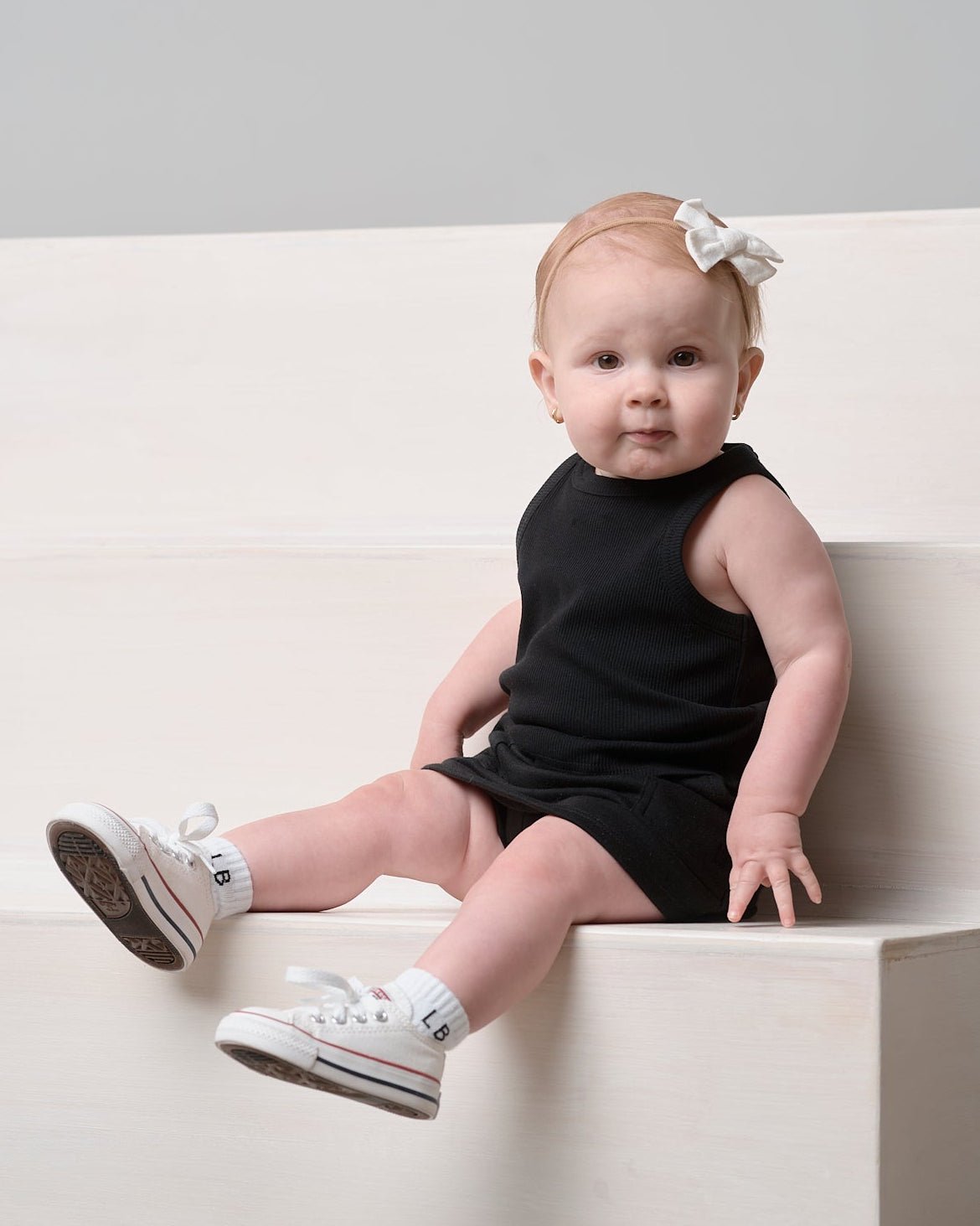 Stitch Pocket Skort - Black - Little Bipsy