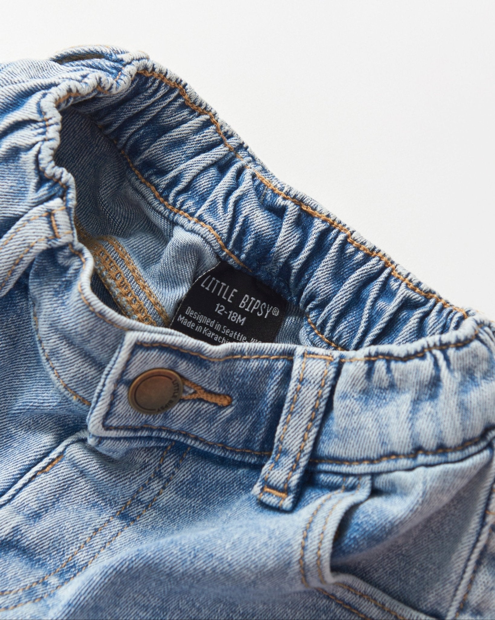 Straight Leg Denim - Little Bipsy