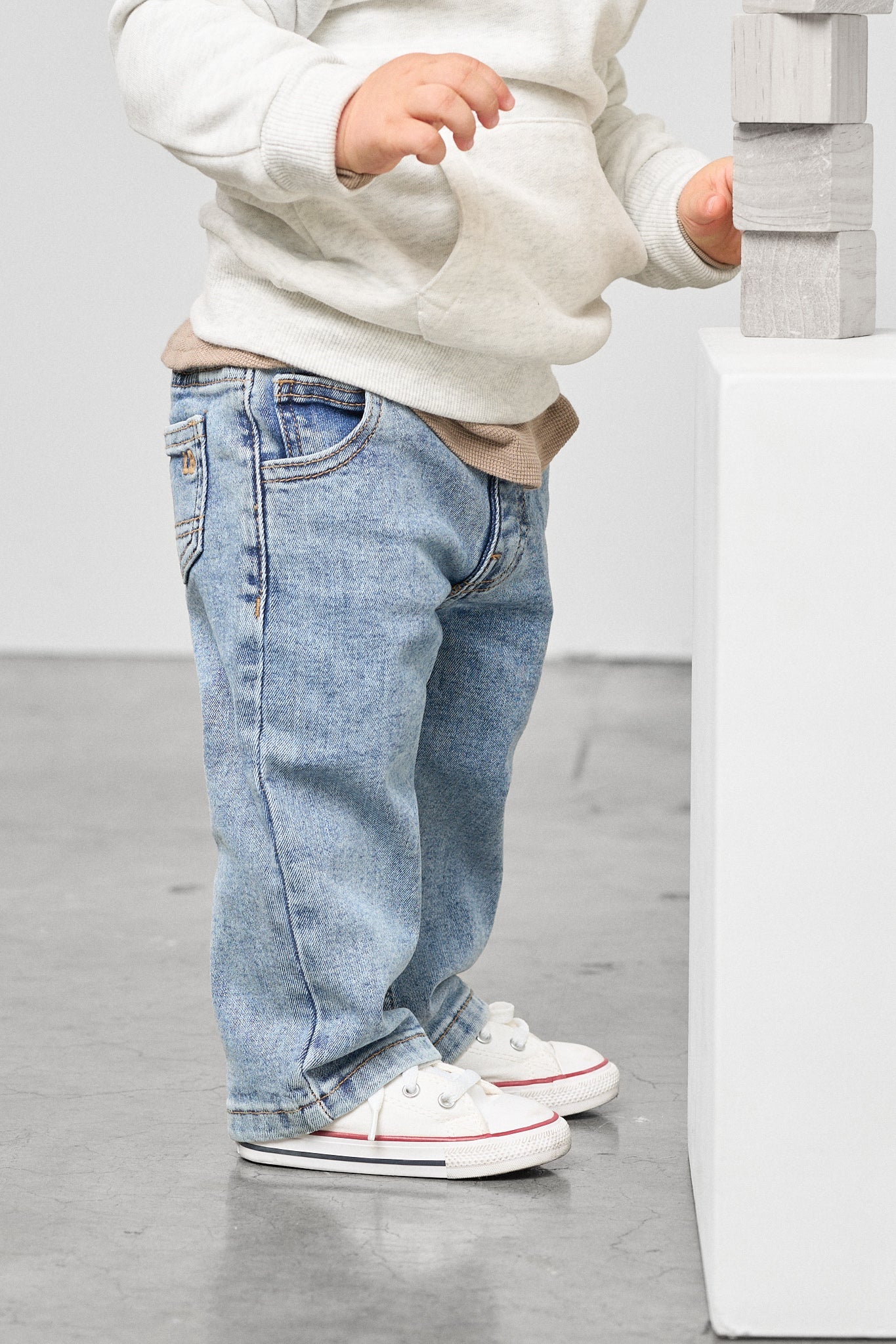 Straight Leg Denim - Little Bipsy