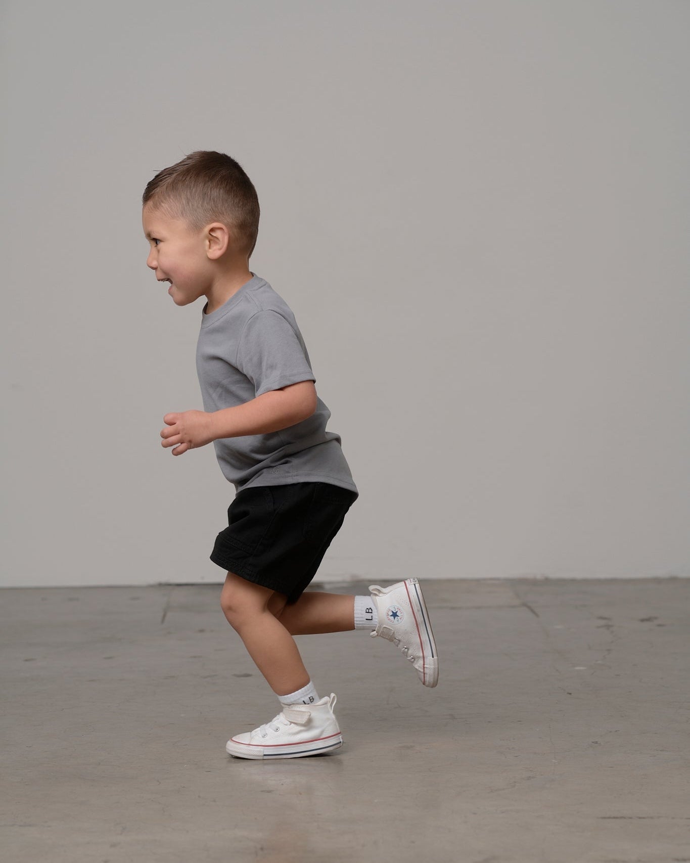 Swoop Elevated Tee - Stormshell - Little Bipsy