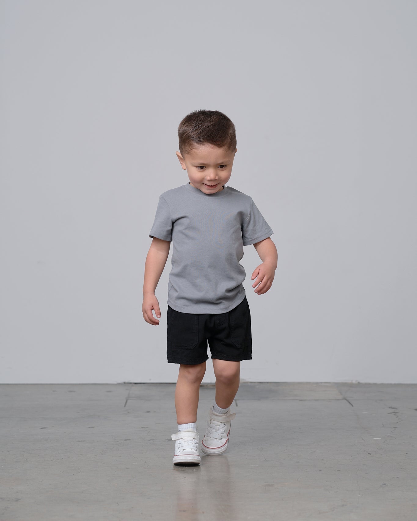 Swoop Elevated Tee - Stormshell - Little Bipsy
