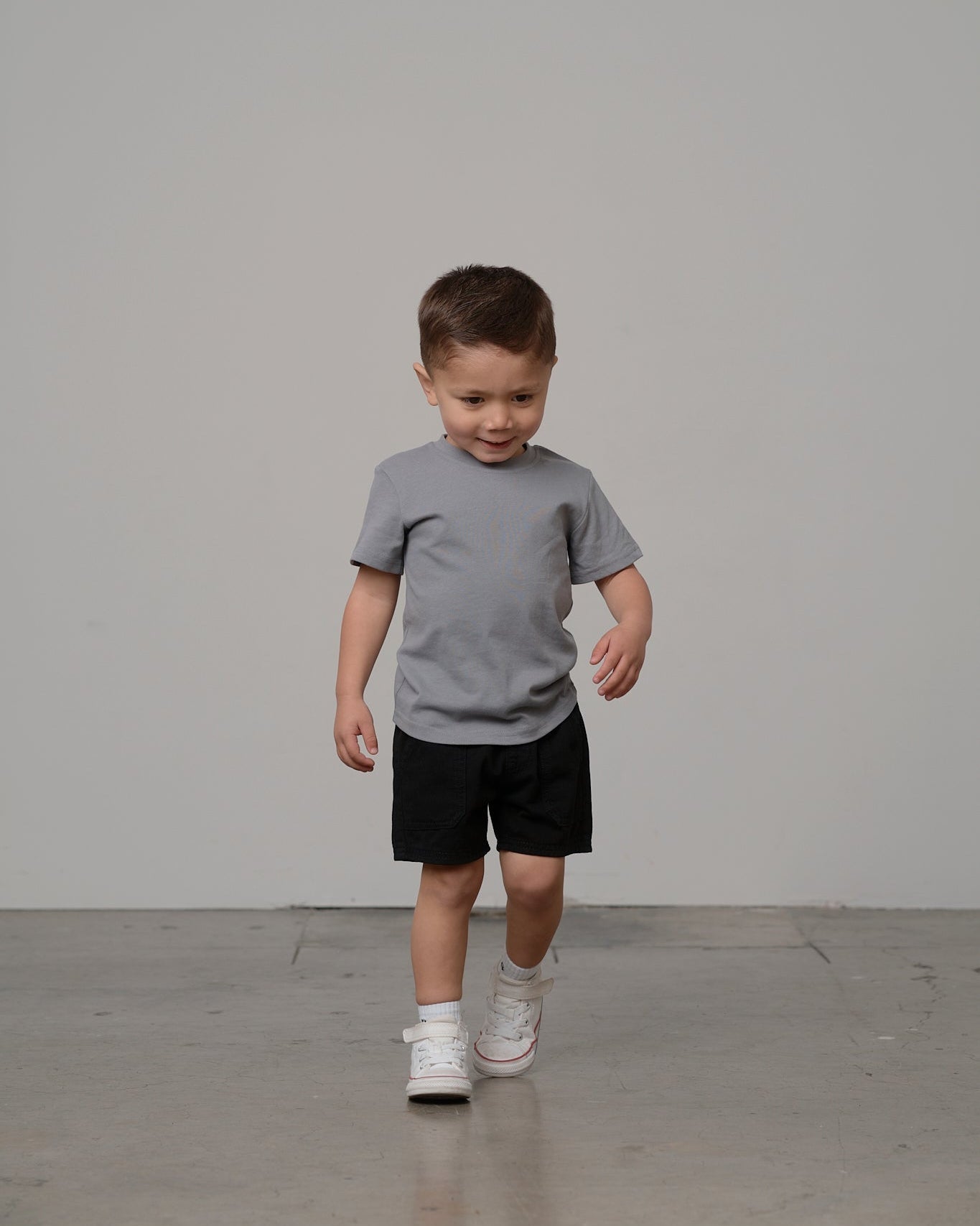 Swoop Elevated Tee - Stormshell - Little Bipsy