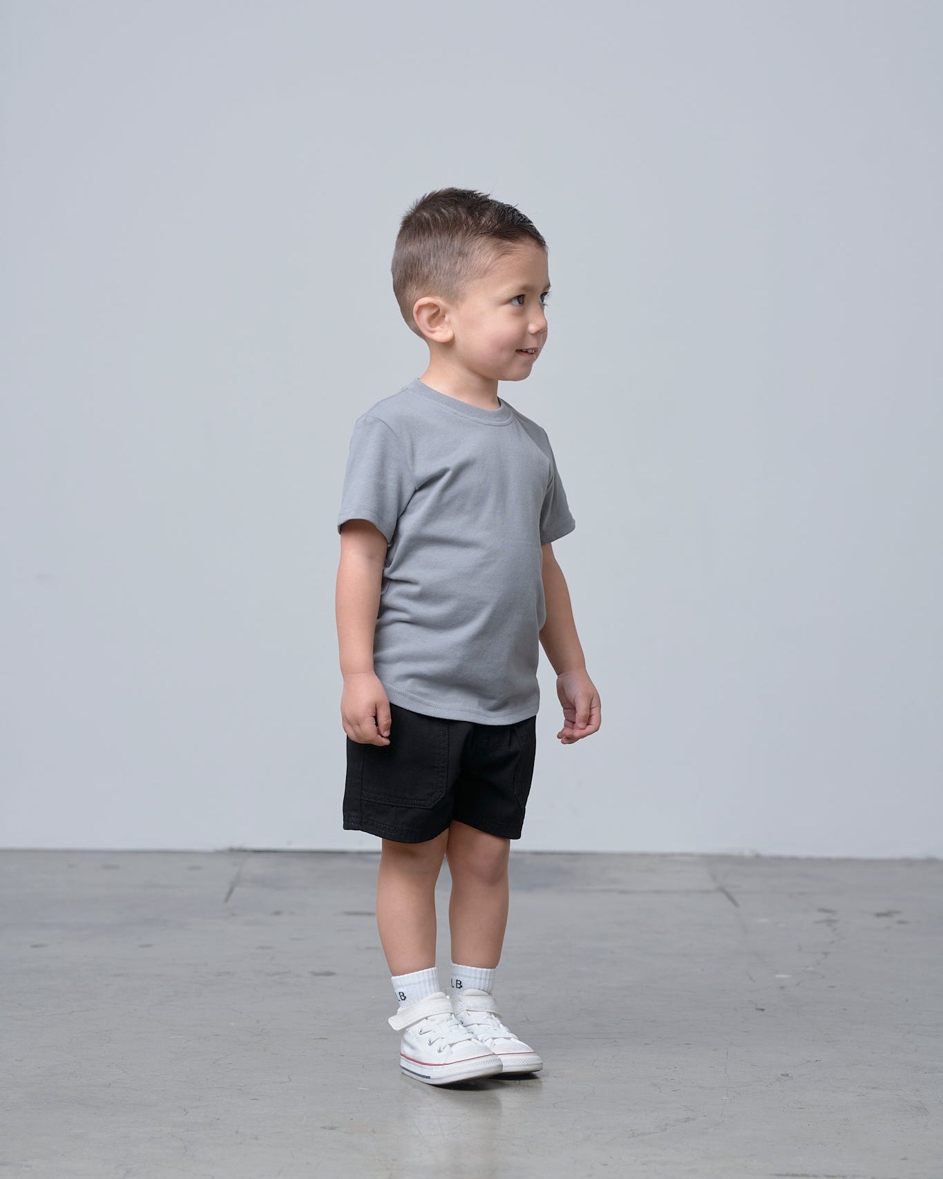 Swoop Elevated Tee - Stormshell - Little Bipsy