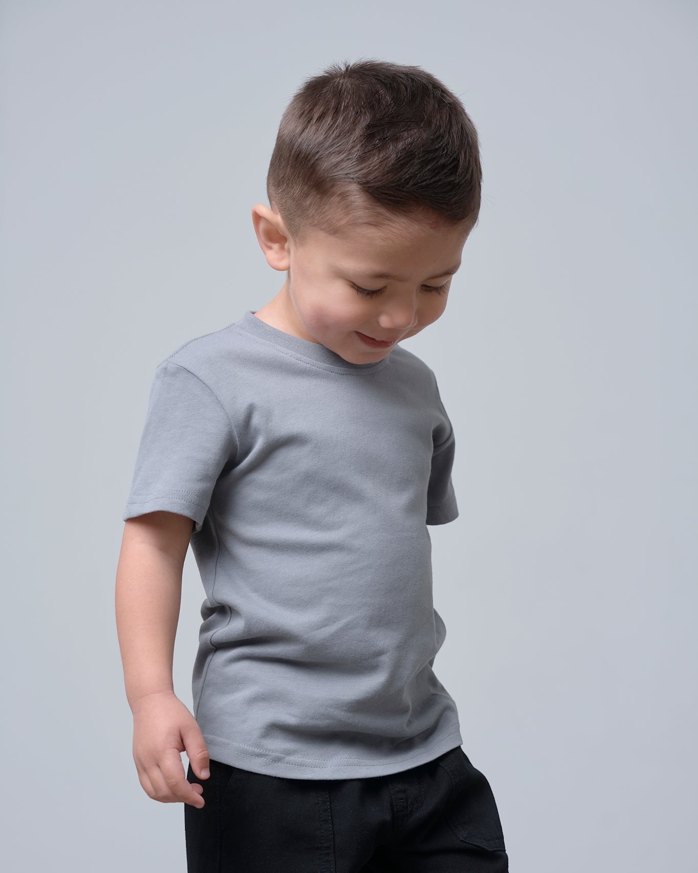 Swoop Elevated Tee - Stormshell - Little Bipsy