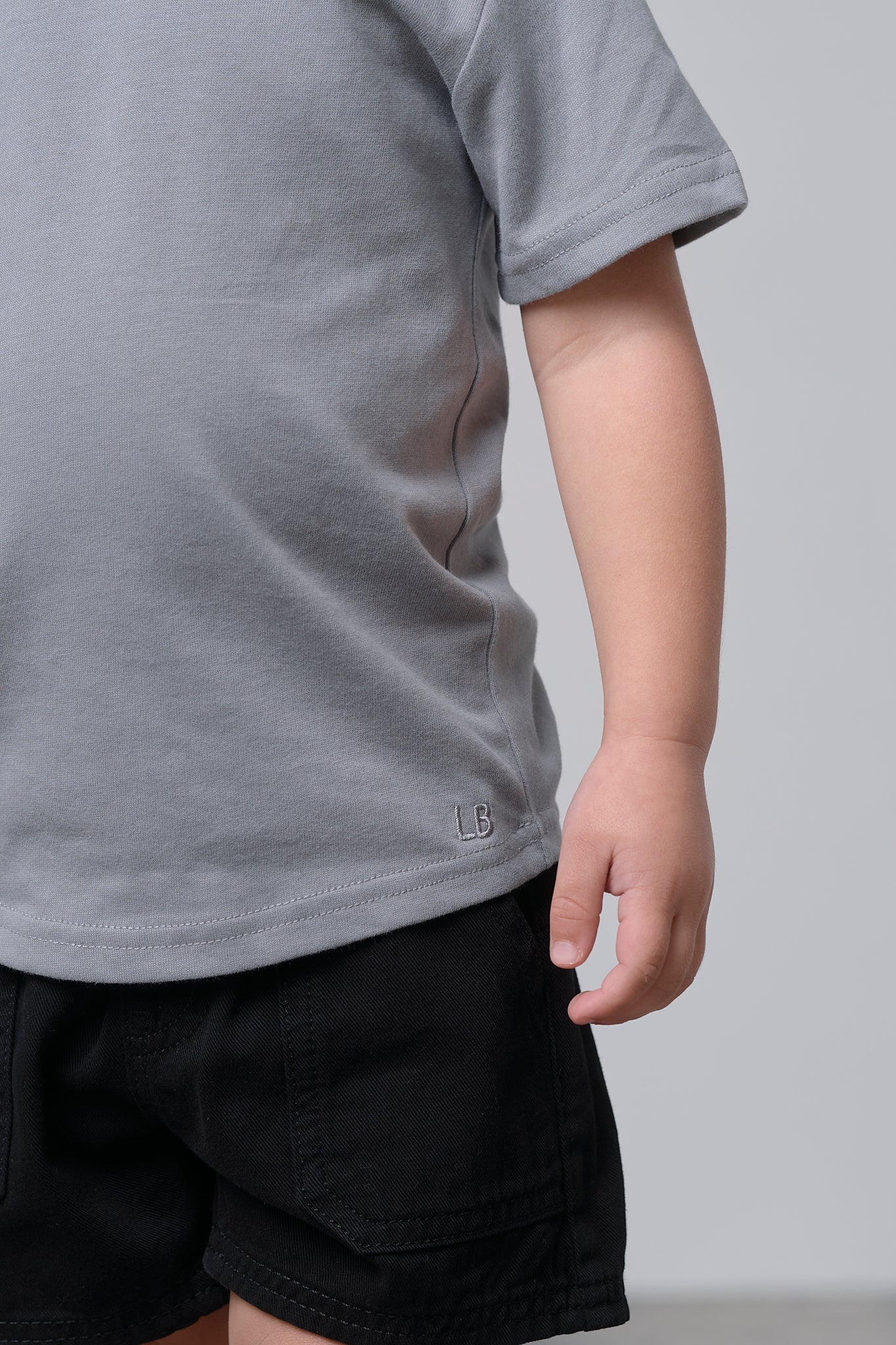 Swoop Elevated Tee - Stormshell - Little Bipsy