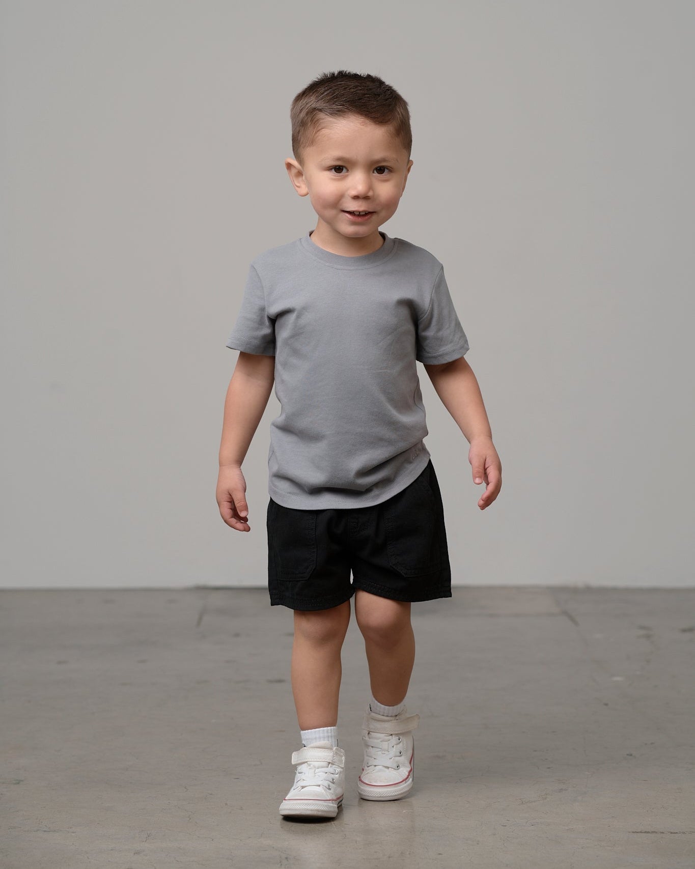 Swoop Elevated Tee - Stormshell - Little Bipsy