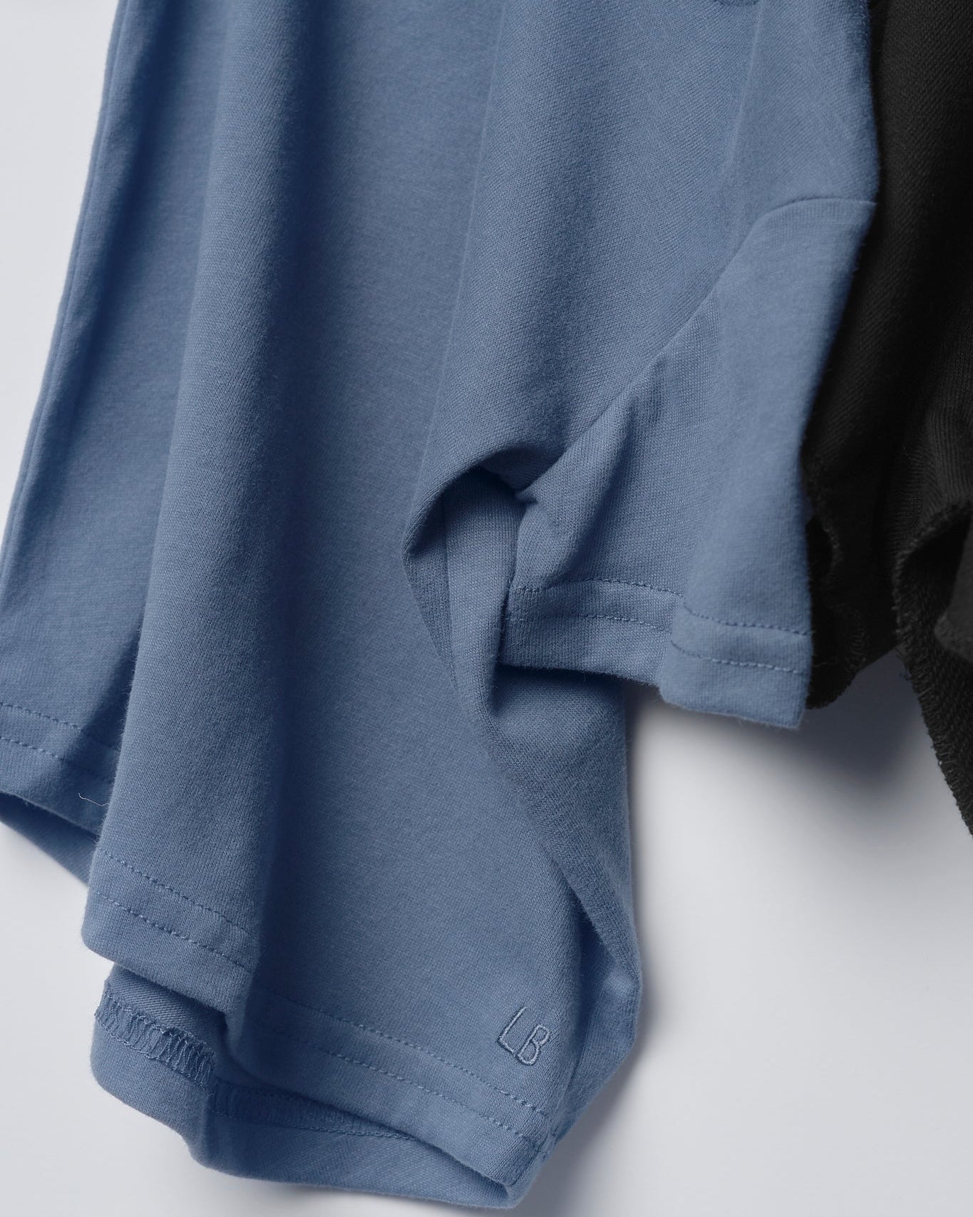 Swoop Elevated Tee - Worn Indigo - Little Bipsy