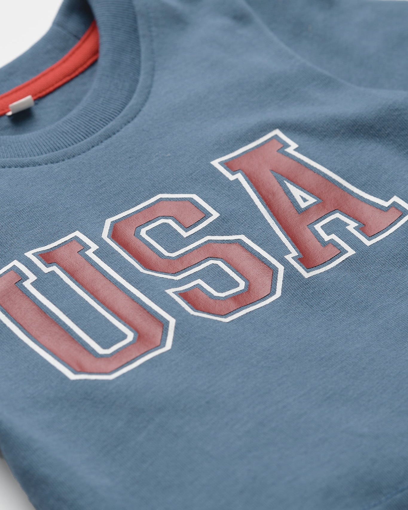 USA Elevated Tee - Worn Indigo - Little Bipsy