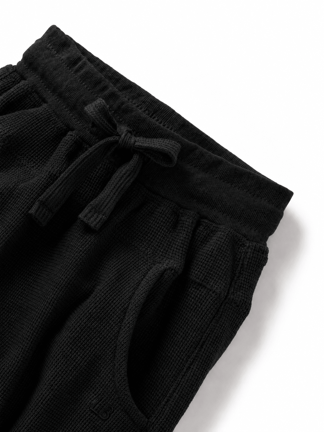 Waffle Jogger - Black - Little Bipsy
