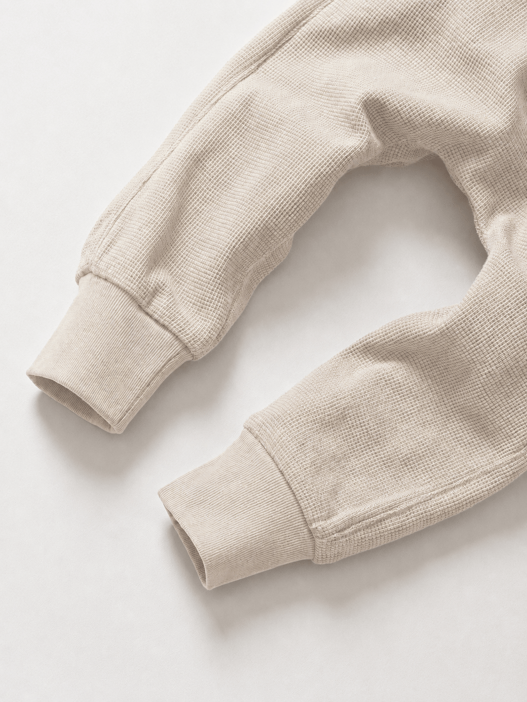 Waffle Jogger - Cream - Little Bipsy