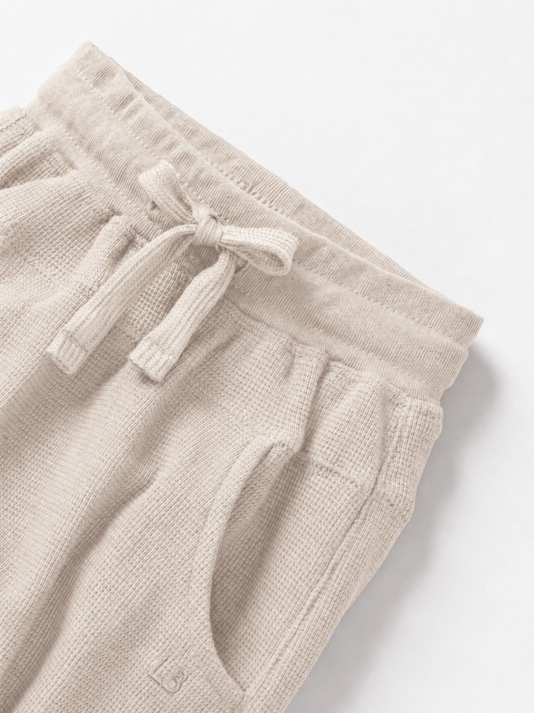 Waffle Jogger - Cream - Little Bipsy