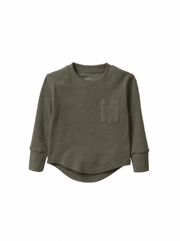 Waffle Top - Green - Little Bipsy
