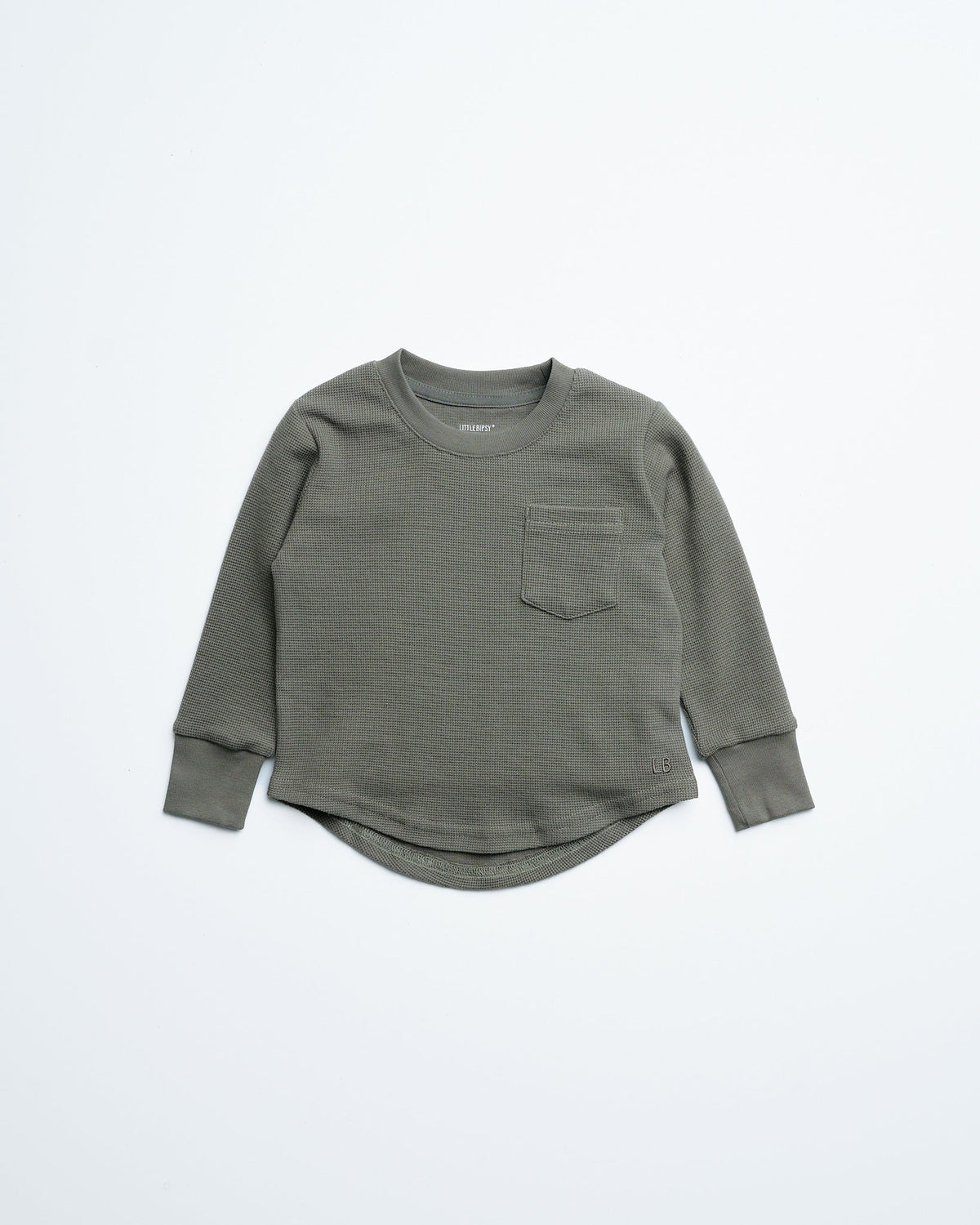 Waffle Top - Green - Little Bipsy