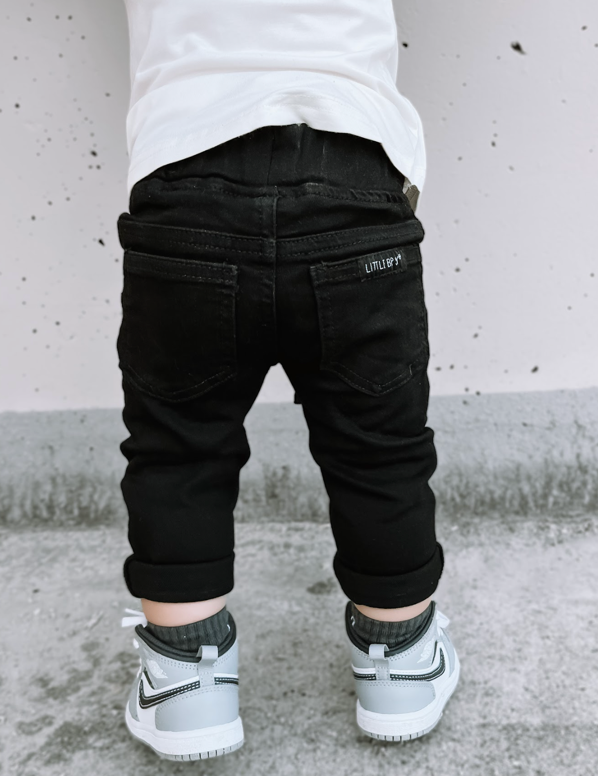 Trendy baby jeans in black