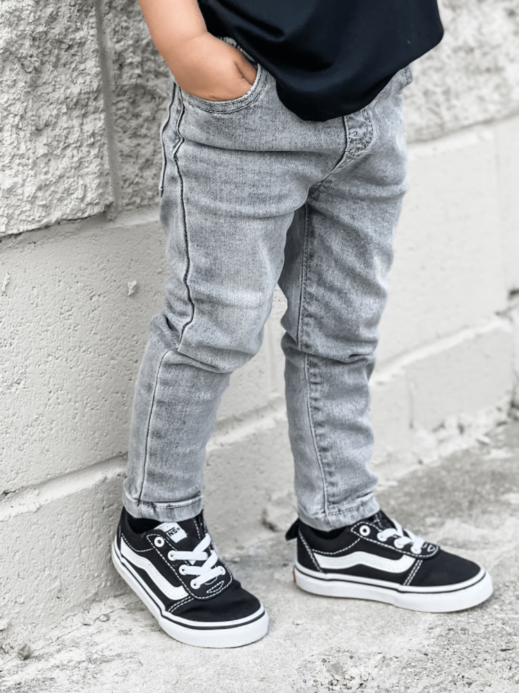 Grey Wash Denim - Little Bipsy