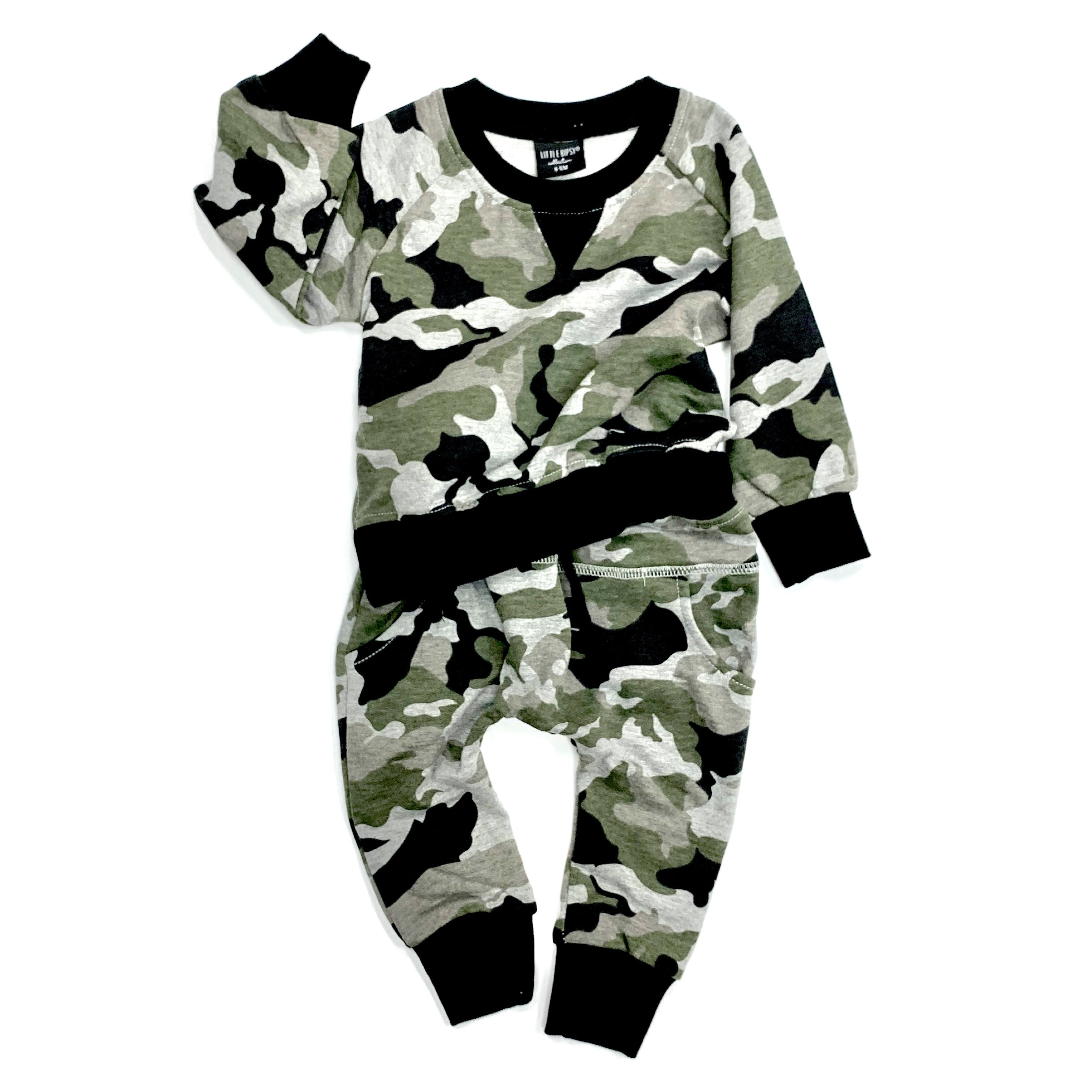 Little Bipsy Camo Pullover