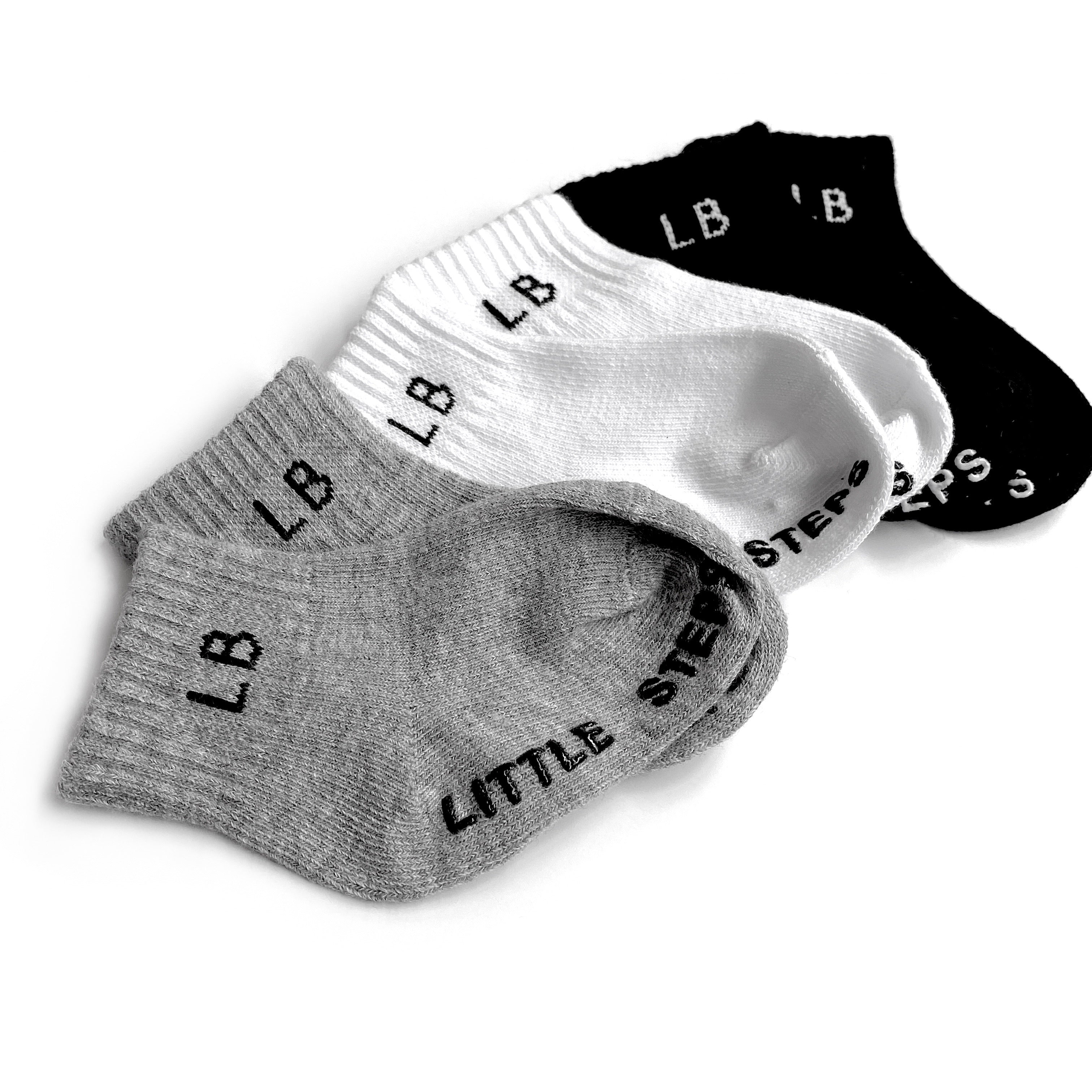 Sock 3-Pack - Grey - Little Bipsy Collection