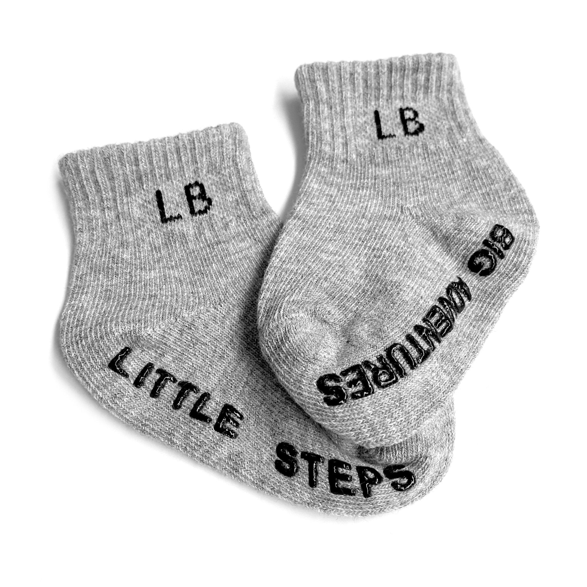 Sock 3 - Pack - Grey - Little Bipsy